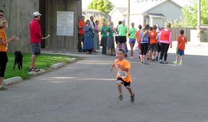 Aiden Smyre, 6, finished second in his age group at the Fall Family Fun Run on Sunday. Proceeds from the event go toward health and wellness programs at Berthoud schools. 