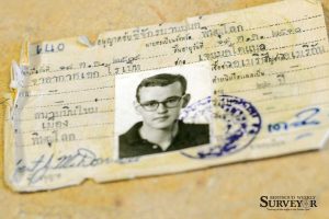 Pictured is United States Air Force Veteran Bob McDonnell’s Thailand driver’s license from his time stationed in Phitsanulok, Thailand during 1966-’67. John Gardner / The Surveyor