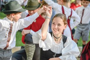 The Chalet Dancers entertain Oktoberfesters with a traditional dance during the fifth annual Berthoud Oktoberfest in Fickel Park. Surveyor file photo