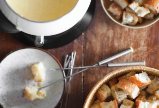 Cheese fondue is an old classic that still wows